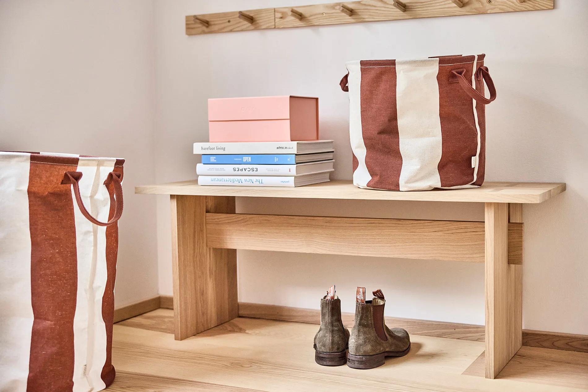 Kara förvaringskorg medium Ø32x32 cm 2-pack, Nutmeg OYOY