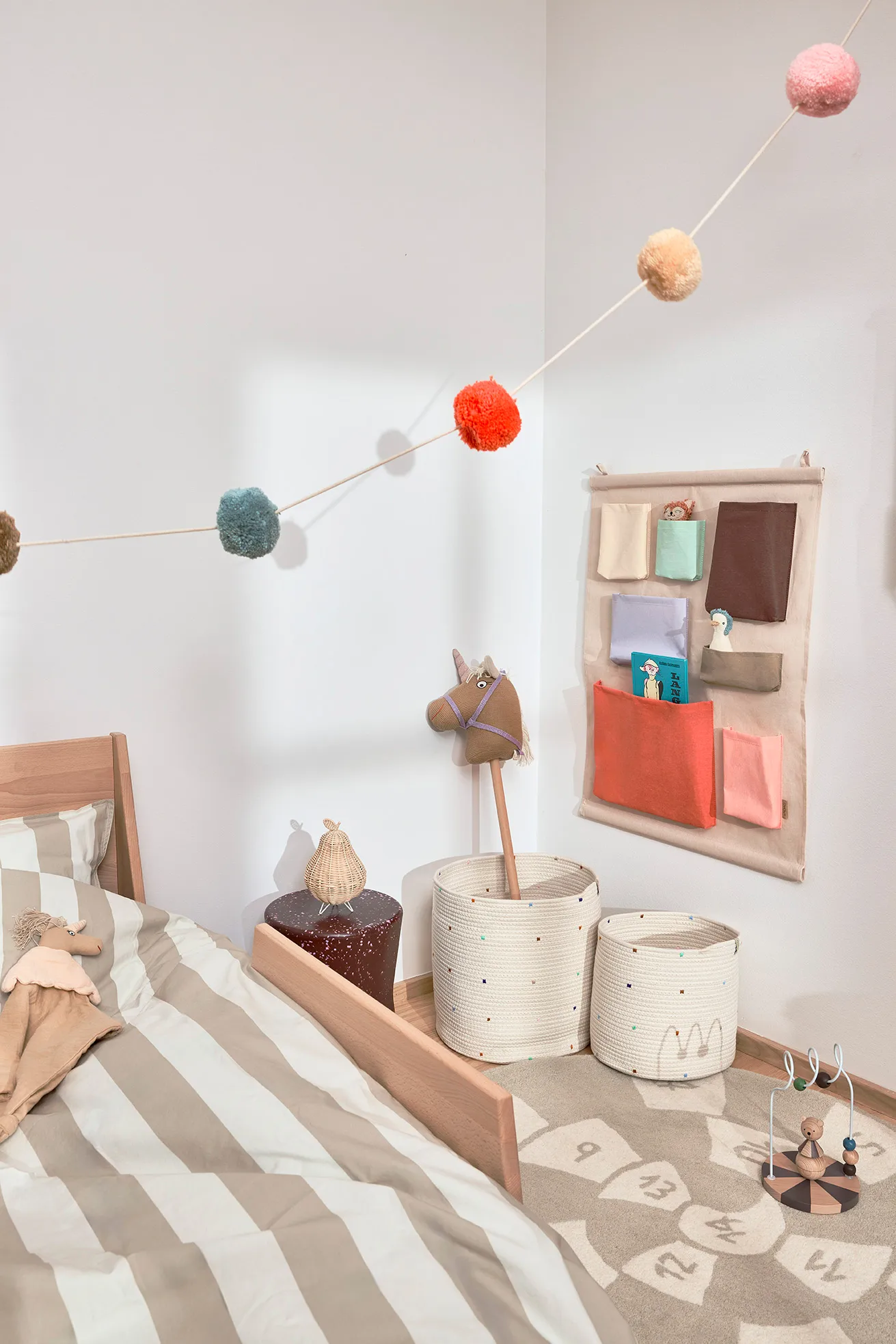 Konfetti förvaringskorgar 2 delar, Multi OYOY