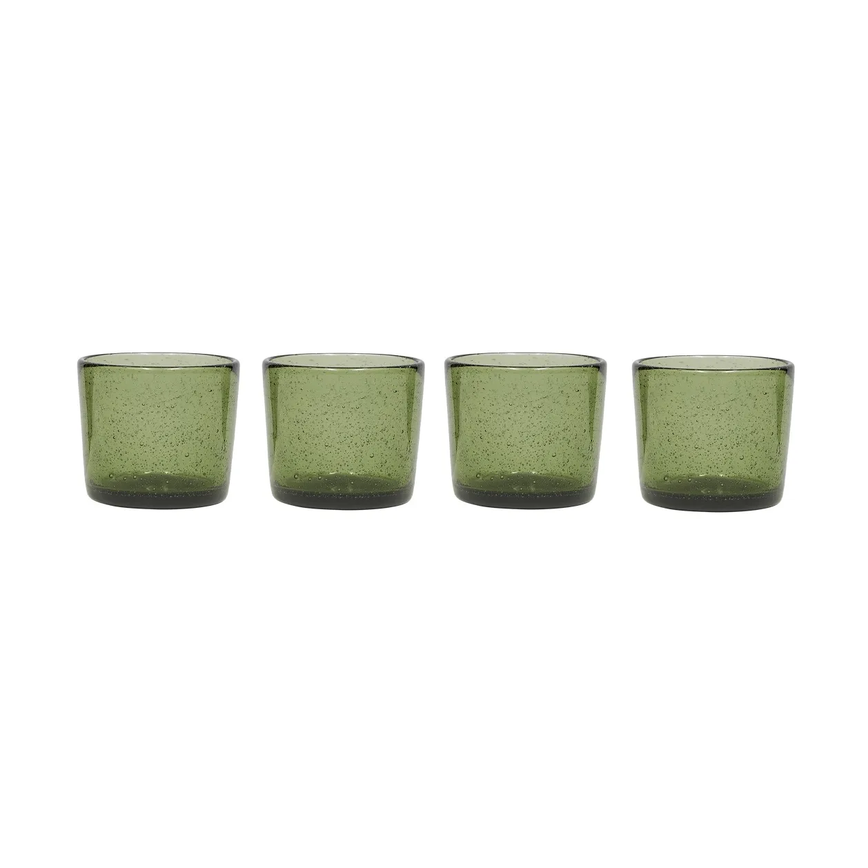 Kuki dricksglas 4-pack, Green OYOY