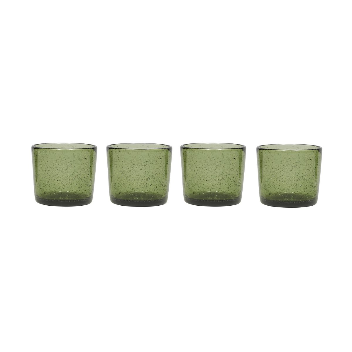 OYOY Kuki dricksglas 4-pack Green | Skandinavisk Design | Dricksglas | Grön