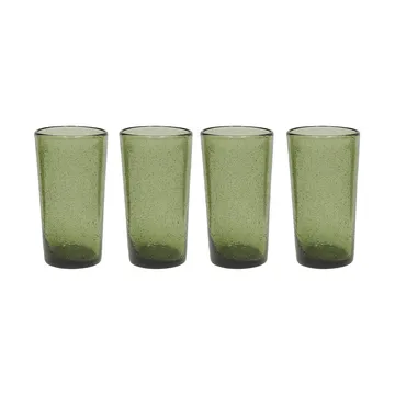 Kuki highball glas 4-pack - Green - OYOY