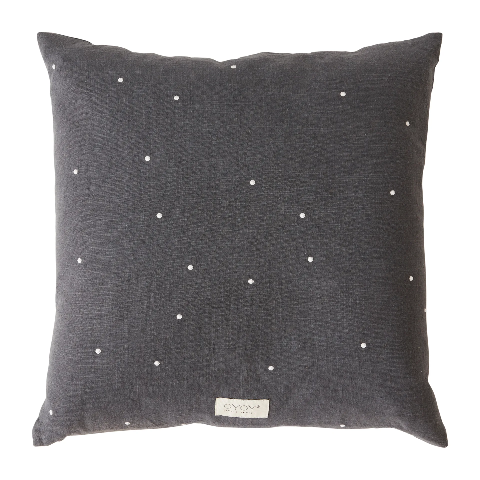 Kyoto Dot kudde 50x50 cm, Anthracite OYOY