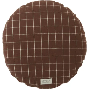 Kyoto kudde Ø48 cm - Brown - OYOY