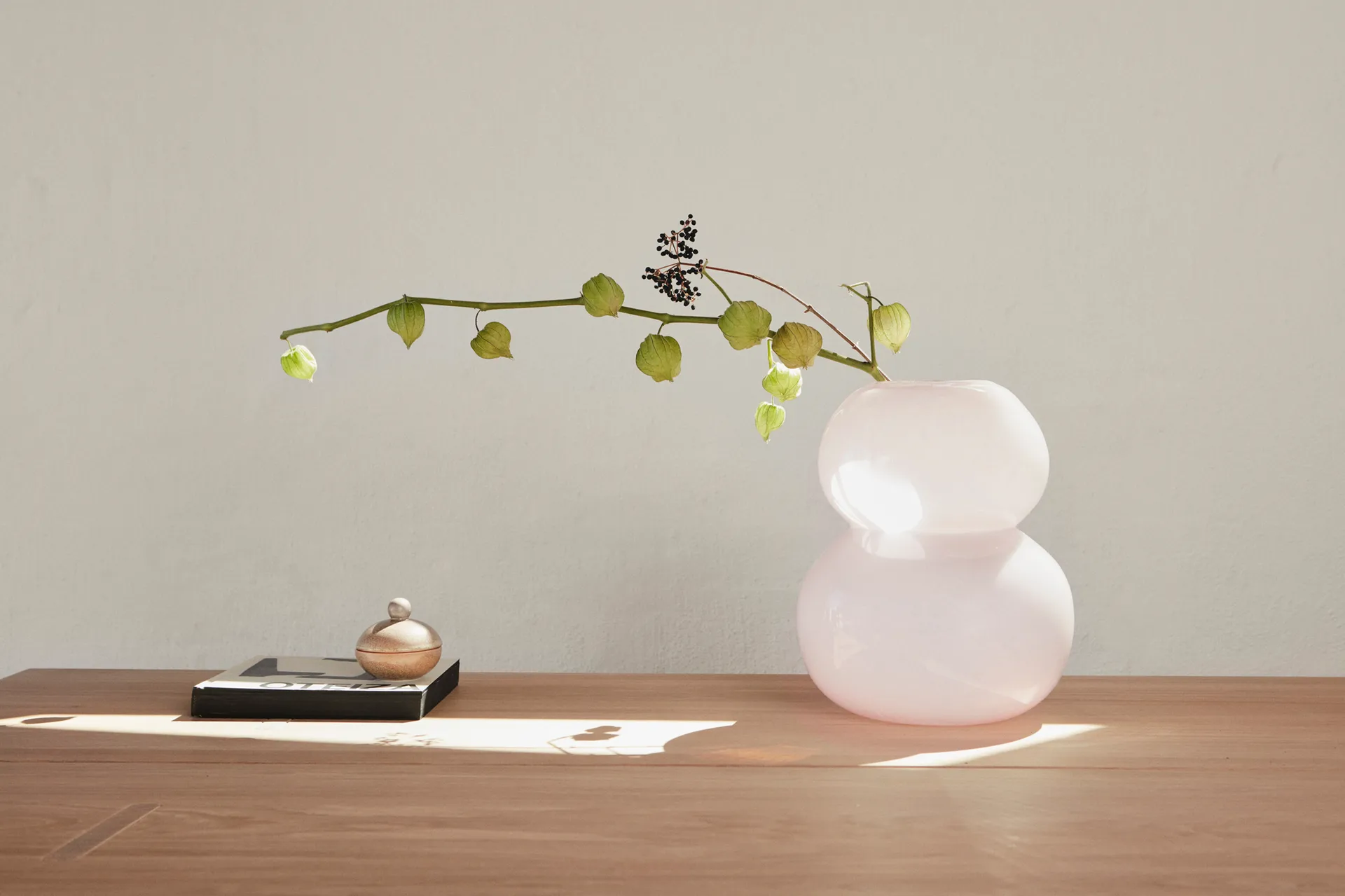 Lasi vas 30 cm, Rose OYOY