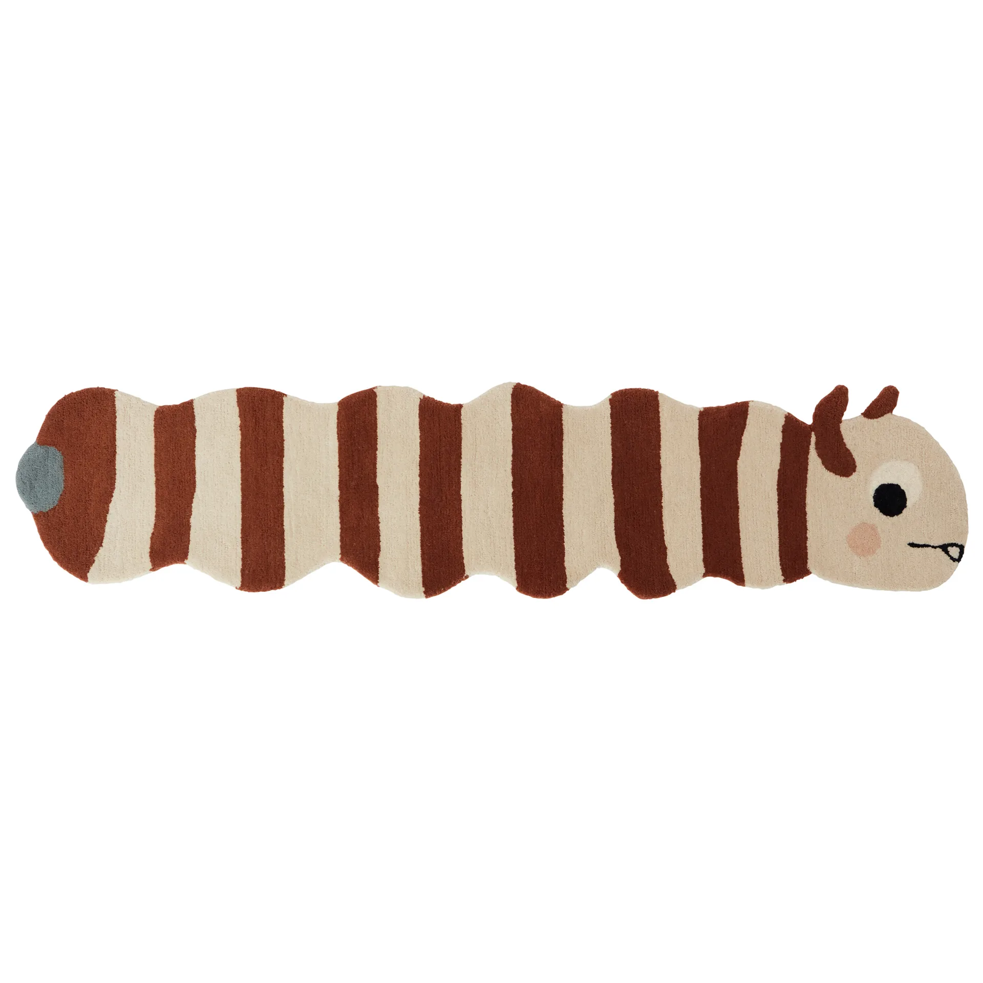 Leo larv matta 40x180 cm, Caramel-offwhite OYOY