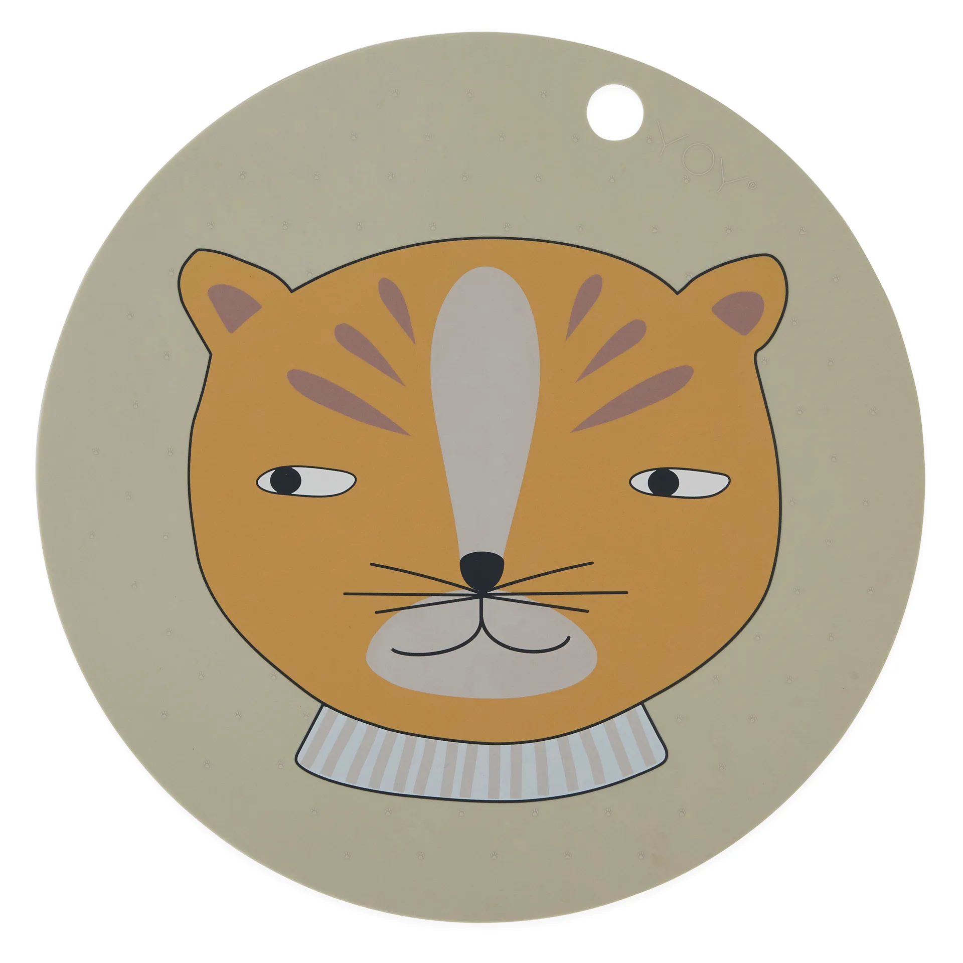 Leopard bordstablett Ø39 cm, Clay OYOY