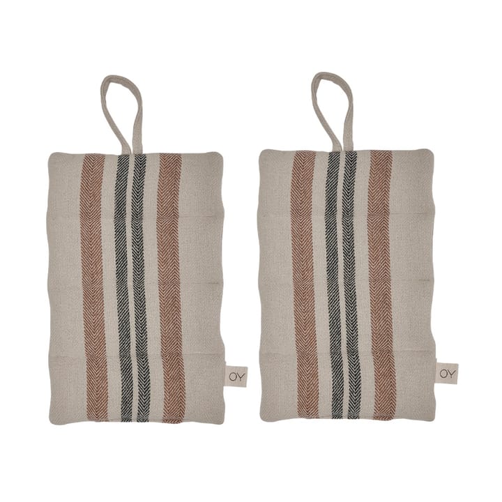 Linu grytlapp 2-pack - Caramel - OYOY
