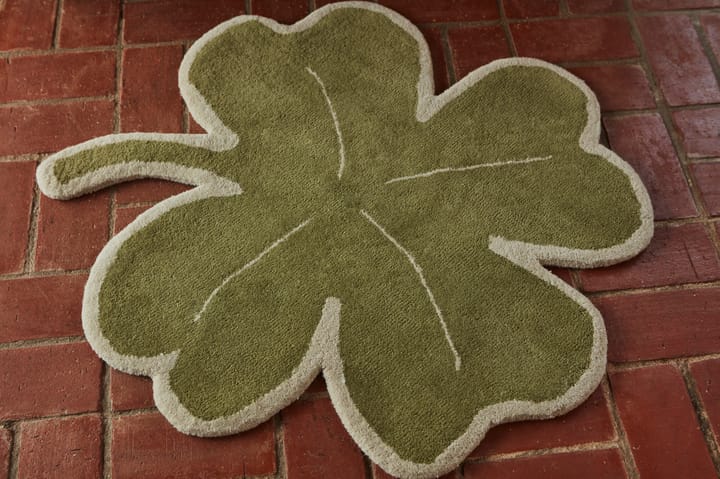 Lucky Clover matta 95x95 cm - Green - OYOY