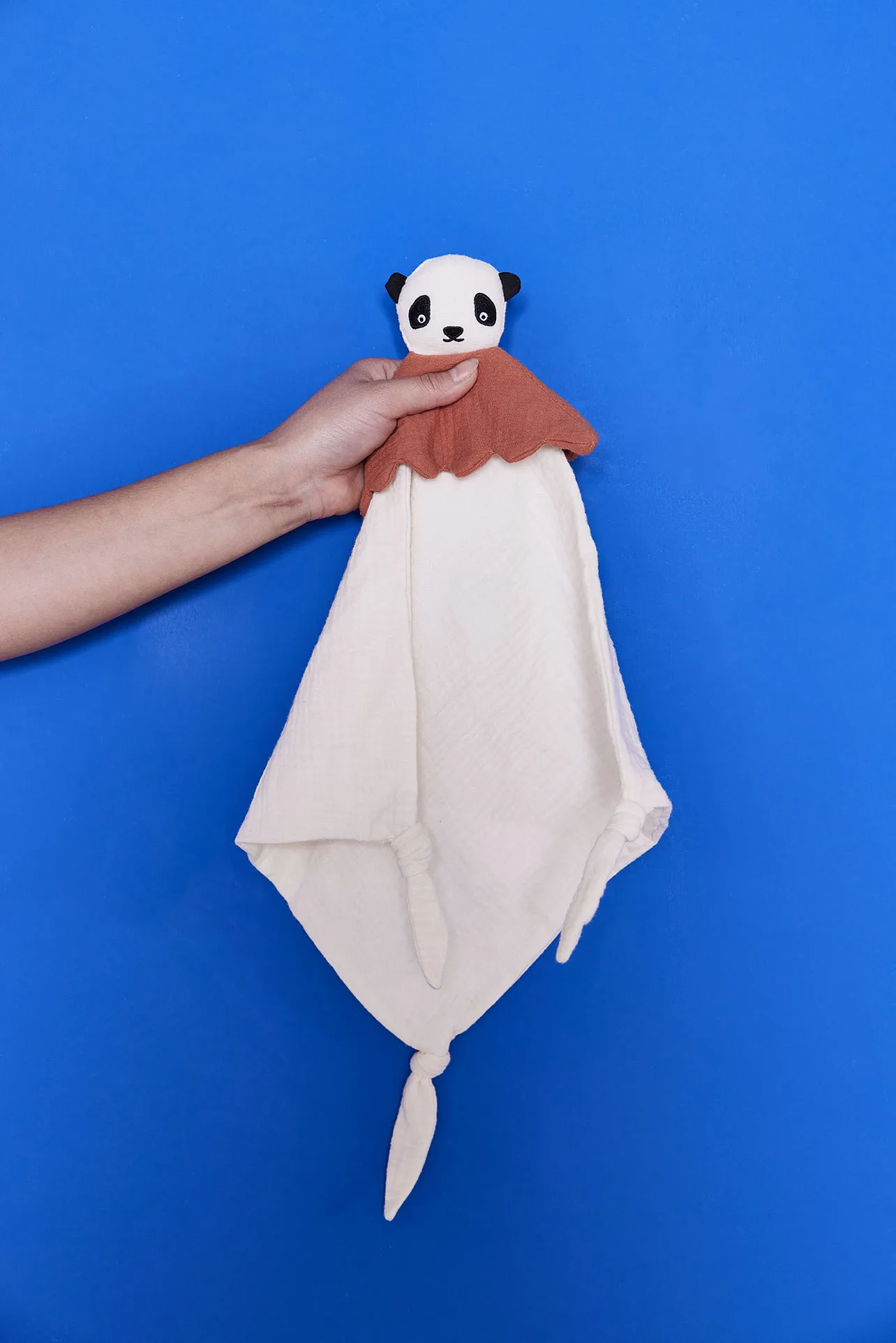 Lun Lun Panda snuttefilt 40x40 cm, Offwhite OYOY