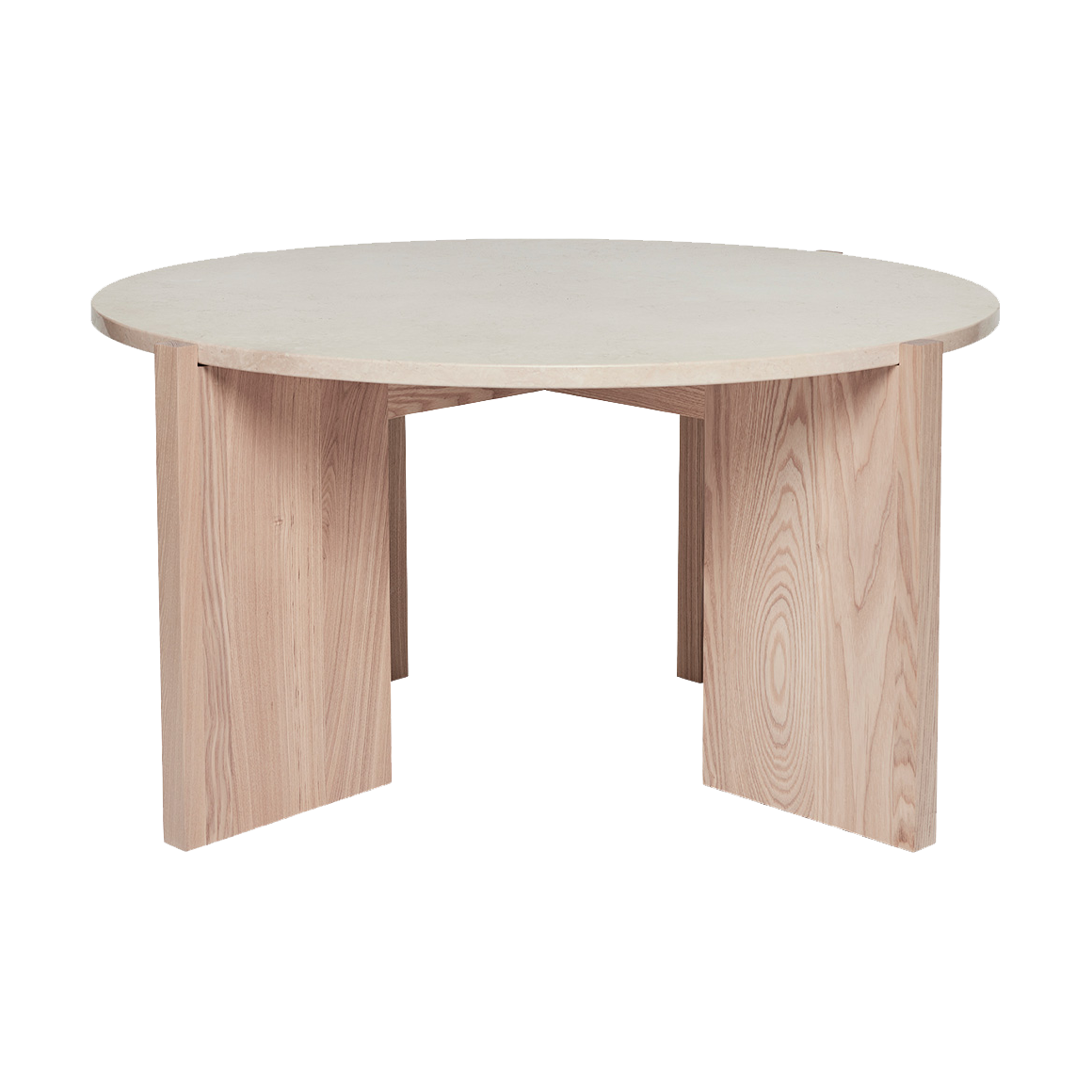 OYOY Lune marmor soffbord 84 cm Natur-vit | Skandinavisk Design | Soffbord | Vit