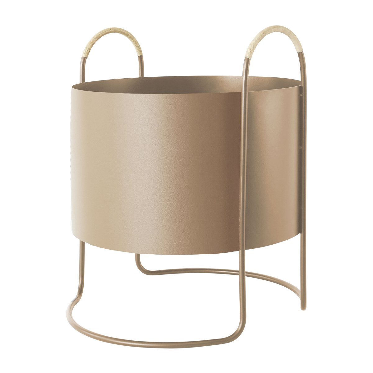 OYOY Maki blomlåda 40 cm Clay | Skandinavisk Design | Krukor | Guldfärgad