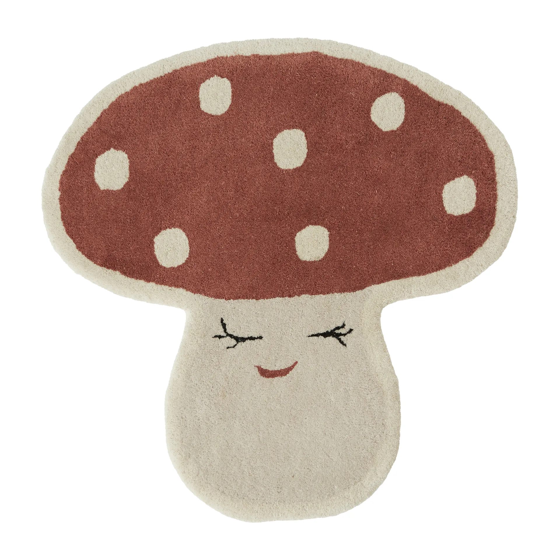 Malle mushroom matta 75x77 cm, Red OYOY