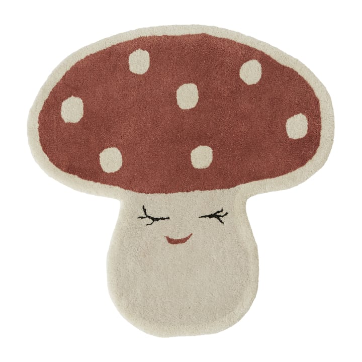 Malle mushroom matta 75x77 cm - Red - OYOY