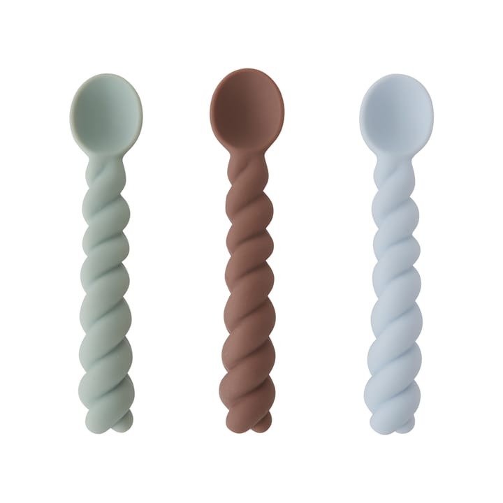 Mellow sked 3-pack - Dusty Blue-taupe-pale mint - OYOY