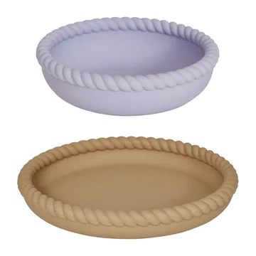 Mellow tallrik och skål - LightRubber-Lavender - OYOY