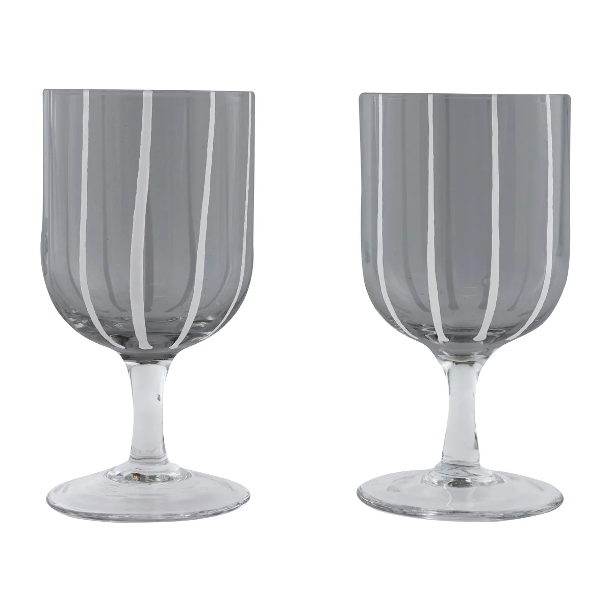OYOY Mizu vinglas 2-pack Grey-white