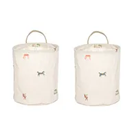 Moira förvaringskorg small Ø18x22 cm 2 delar, Multi OYOY