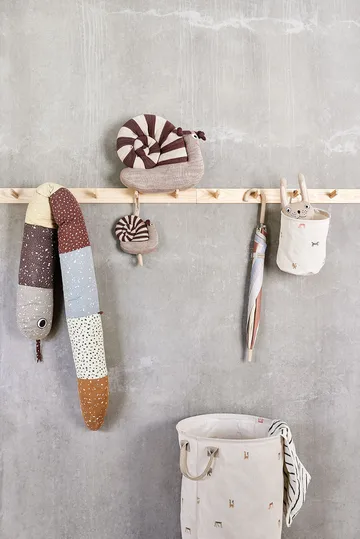 Moira förvaringskorg small Ø18x22 cm 2 delar - Multi - OYOY