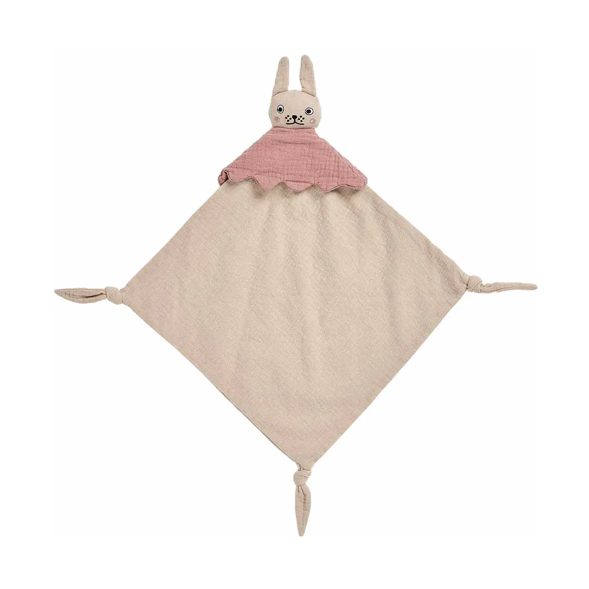 Ninka Rabbit snuttefilt 40x40 cm, Beige OYOY