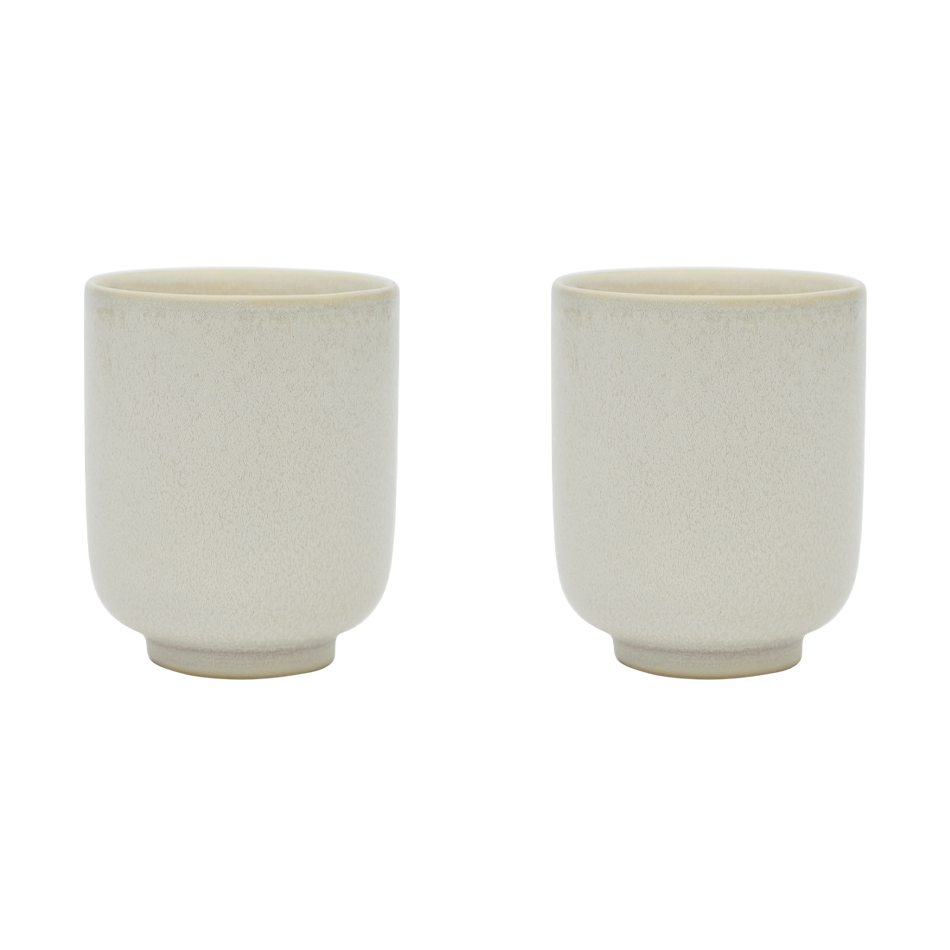 OYOY Nori kopp 2-pack Mellow | Skandinavisk Design | Kaffekoppar | Vit