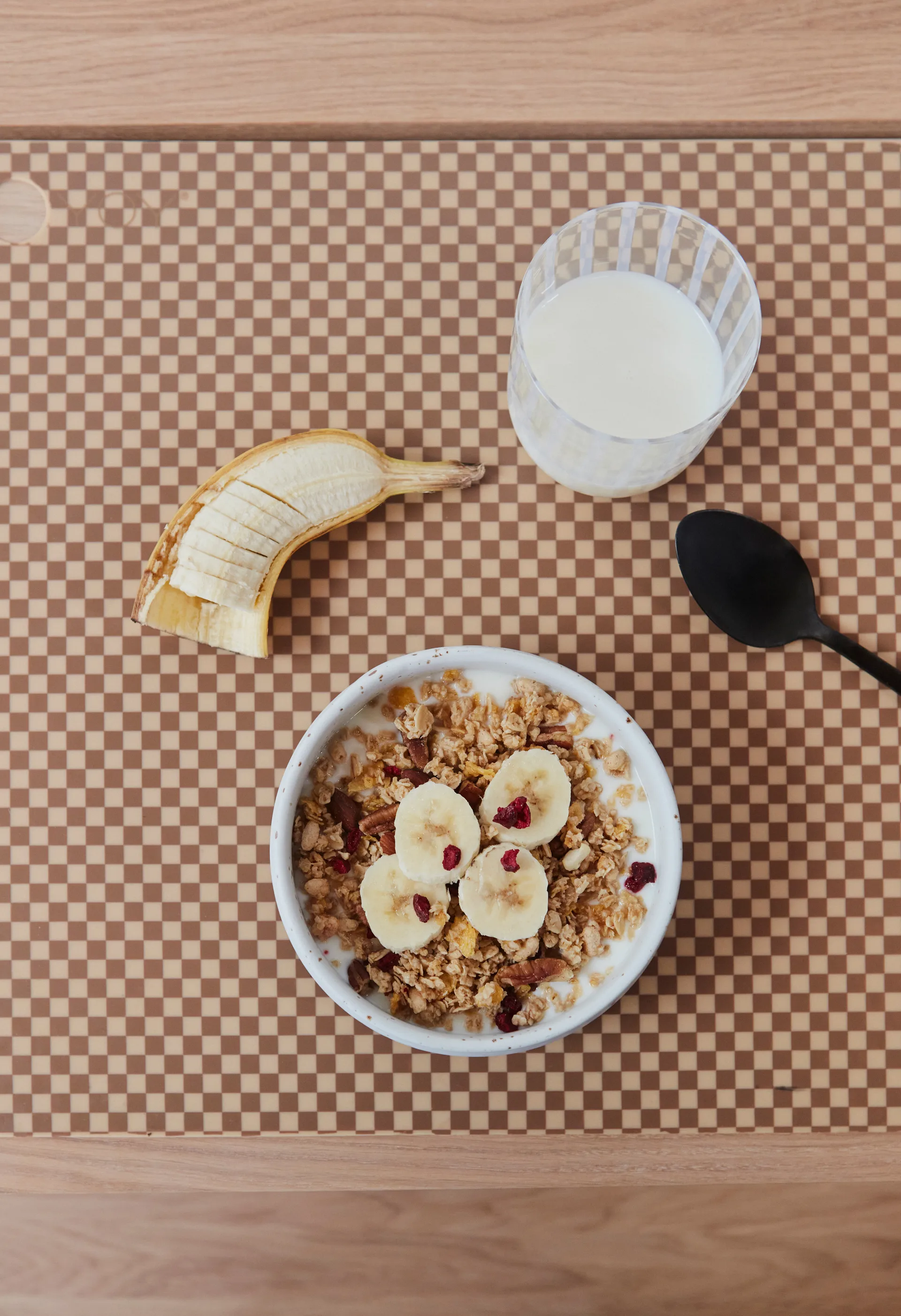 OYOY kvadratisk bordstablett 2-pack, Camel OYOY