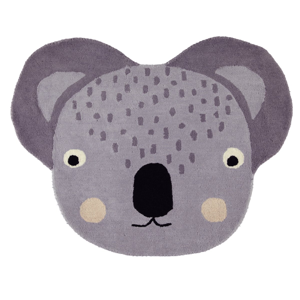 OYOY Mini djurmatta Koala | Skandinavisk Design | Barnmattor | Lila