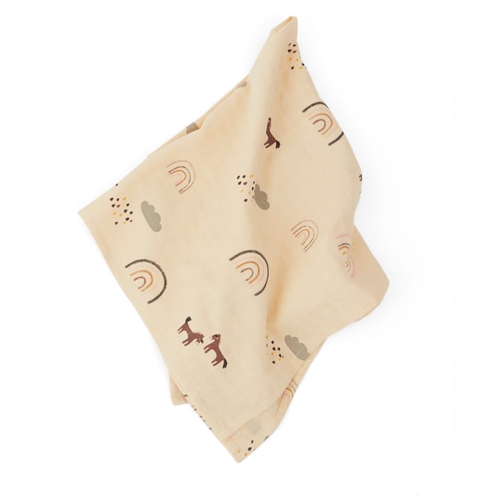 OYOY Mini Muslin Square handduk/filt 3-pack, Rainbow OYOY