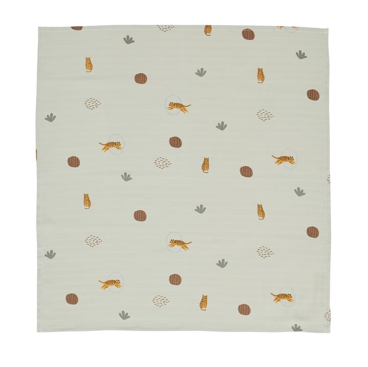 OYOY Mini Muslin Square handduk/filt 3-pack, Tiger OYOY