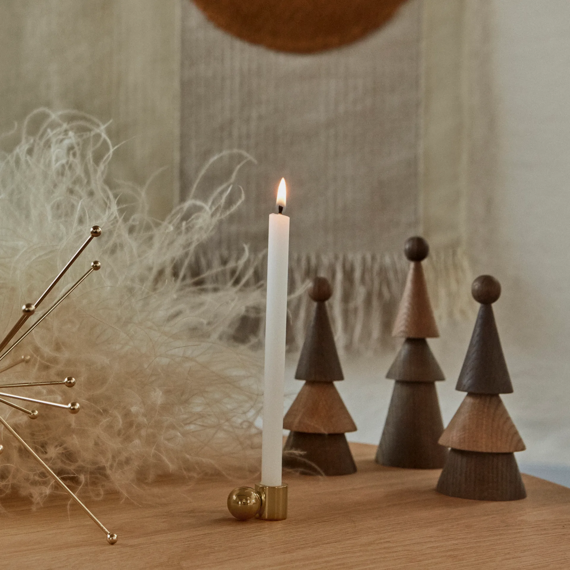 Palloa ljusstake liten, Mässing OYOY