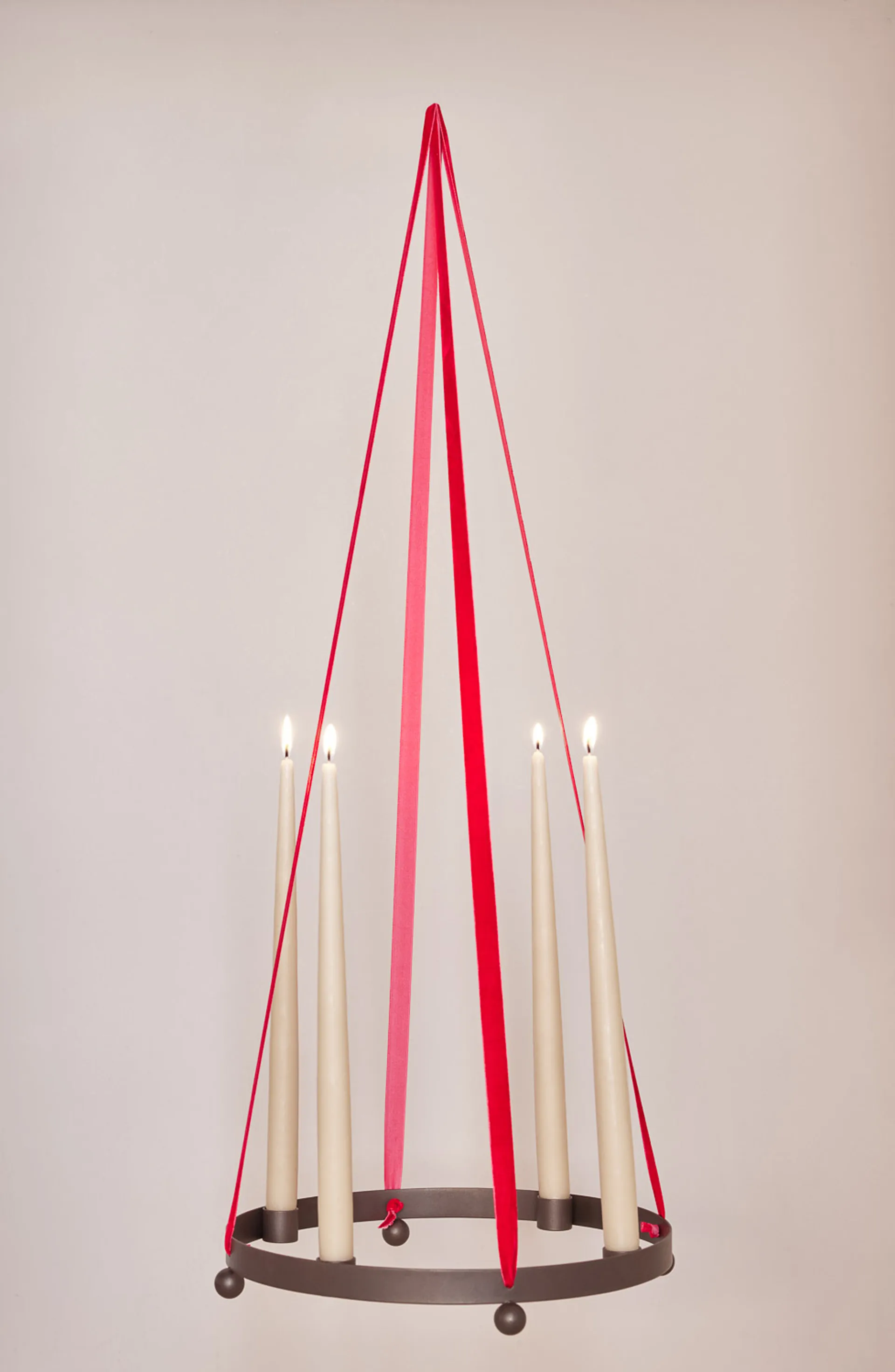 Pearl adventsljusstake Ø36 cm, BrownedBrass OYOY