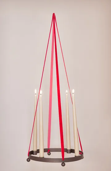 Pearl adventsljusstake Ø36 cm - BrownedBrass - OYOY