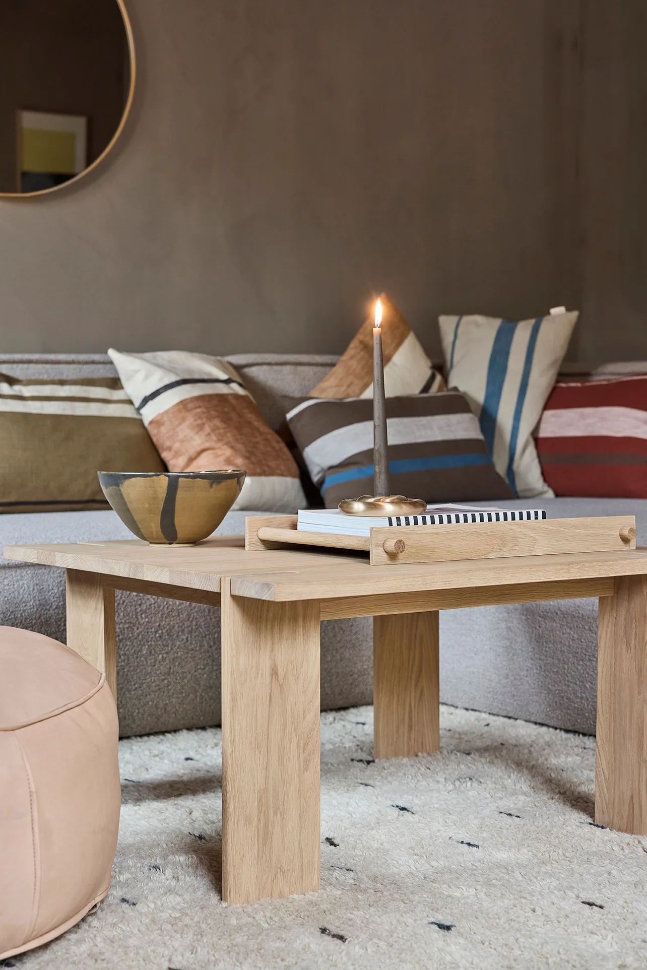 Pieni bricka large 34x46 cm, Black OYOY