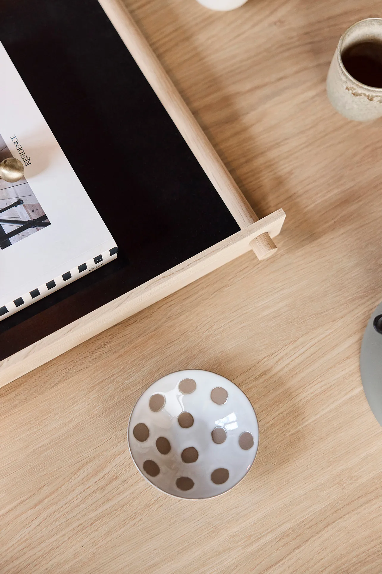 Pieni bricka small 23,5x36,5 cm, Black OYOY