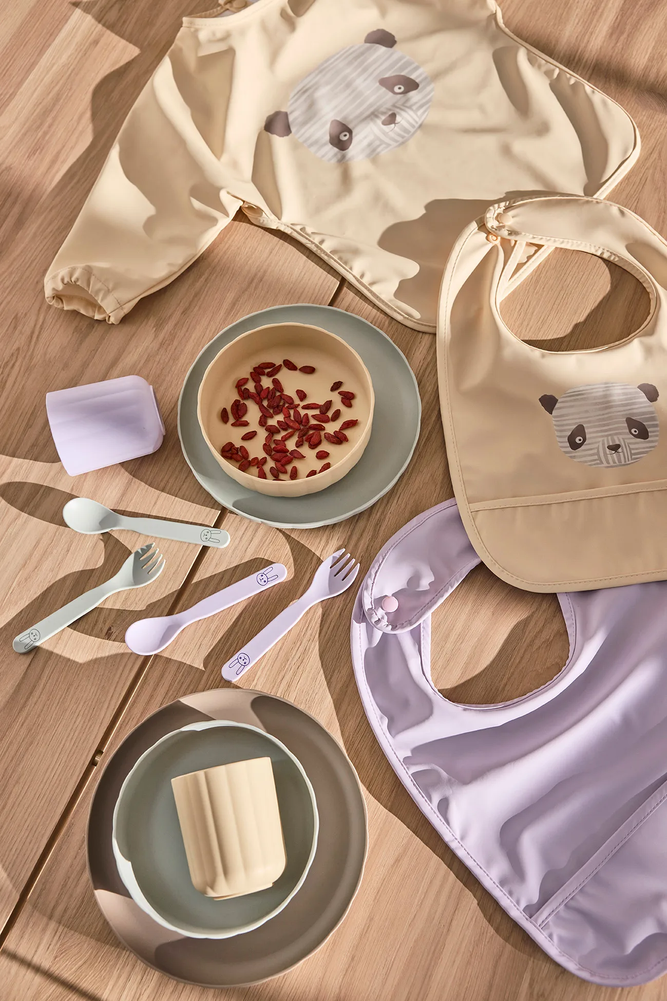 Pullo barnbestickset, Pale Mint OYOY