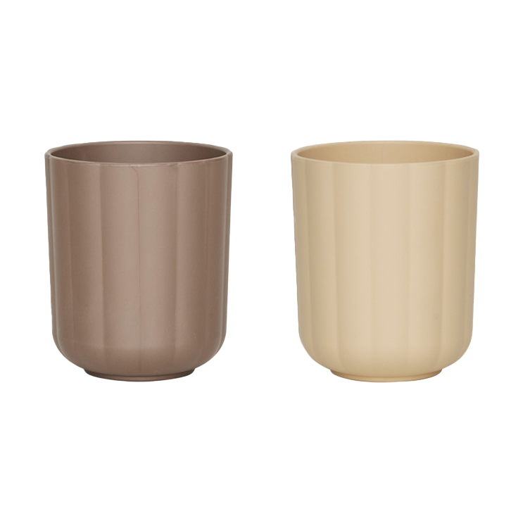 OYOY Pullo kopp 2-pack Taupe-vanilla | Skandinavisk Design | Kaffekoppar | Brun