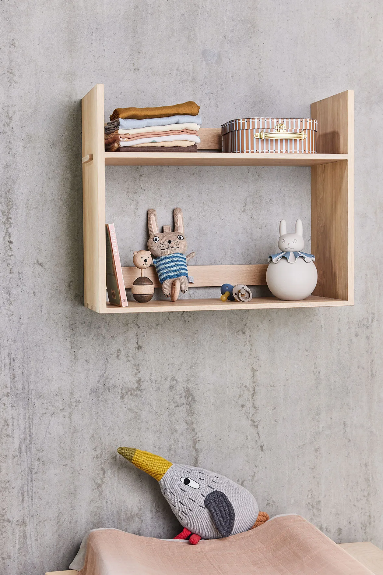 Rabbit nattlampa, Offwhite-blue OYOY