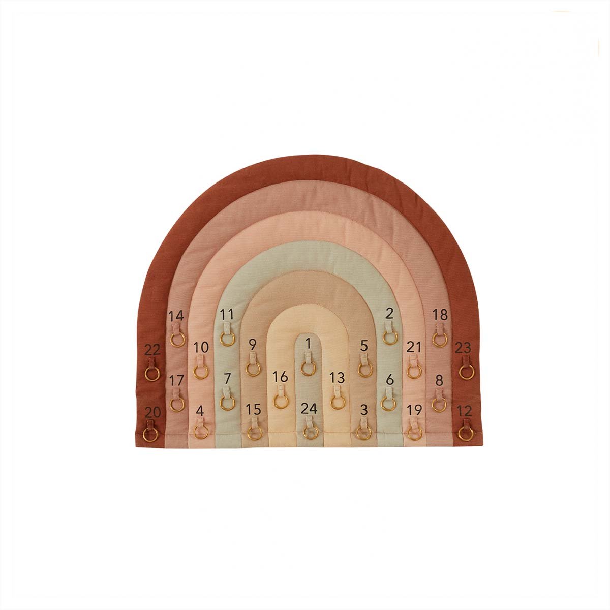 OYOY Rainbow Christmas Calendar Mutli | Skandinavisk Design | Dekorationsdetaljer |