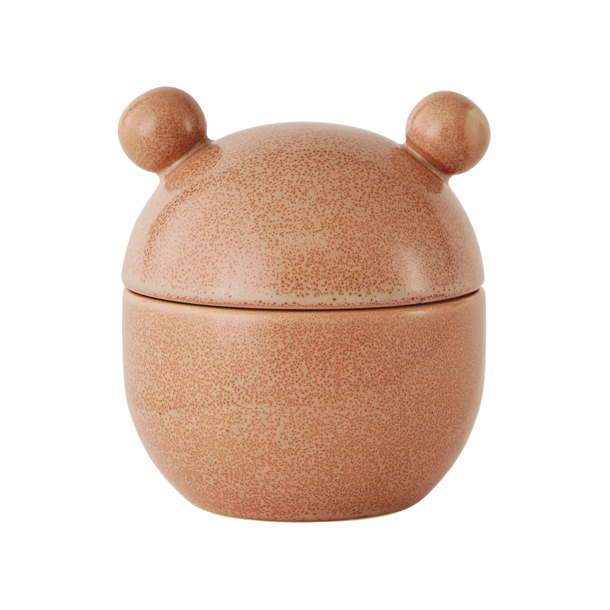 OYOY Saga Bonbonniere skål med lock hög Ø9 cm Camel