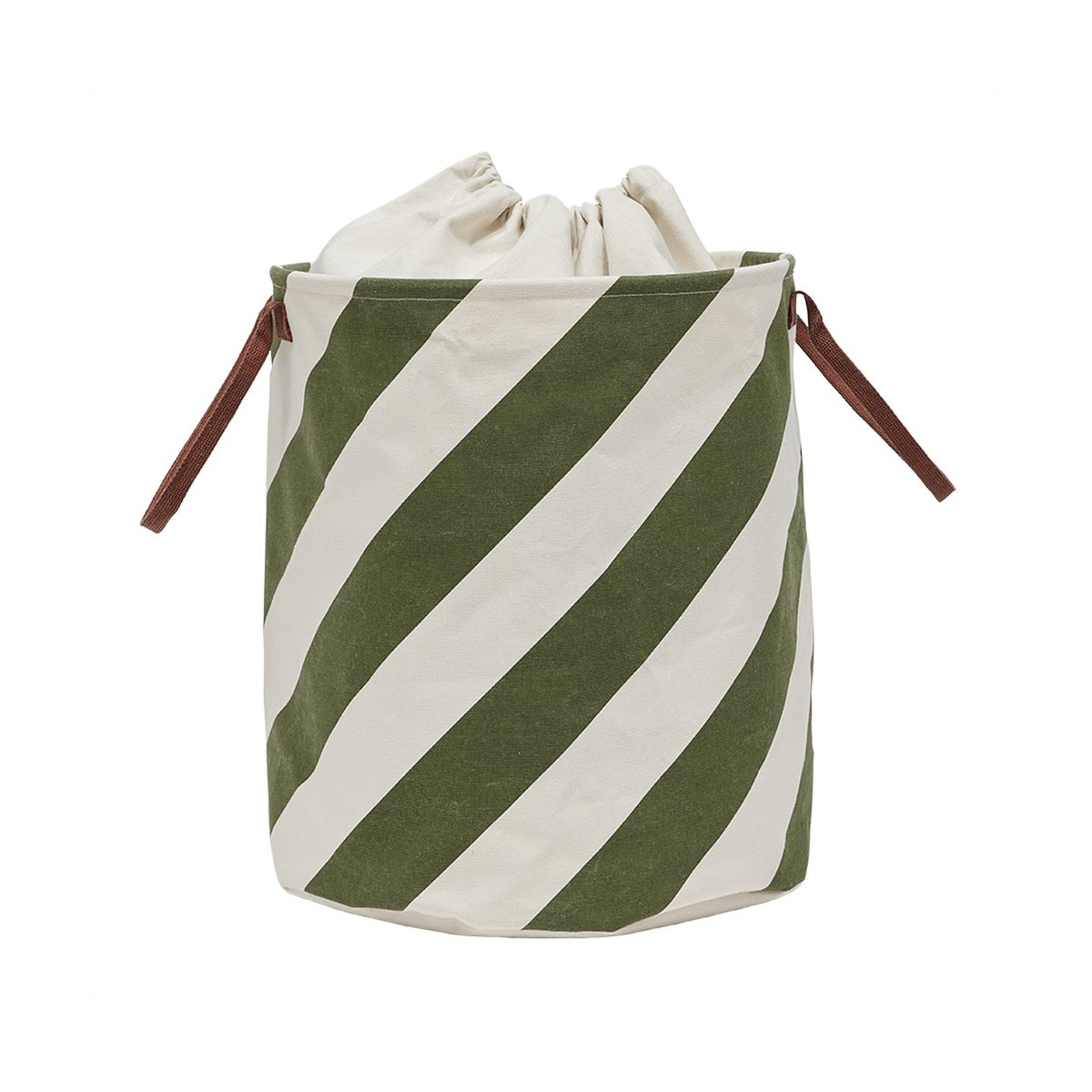 OYOY Sakki förvaringskorg 54 cm Olive | Skandinavisk Design | Förvaringskorgar | Grön
