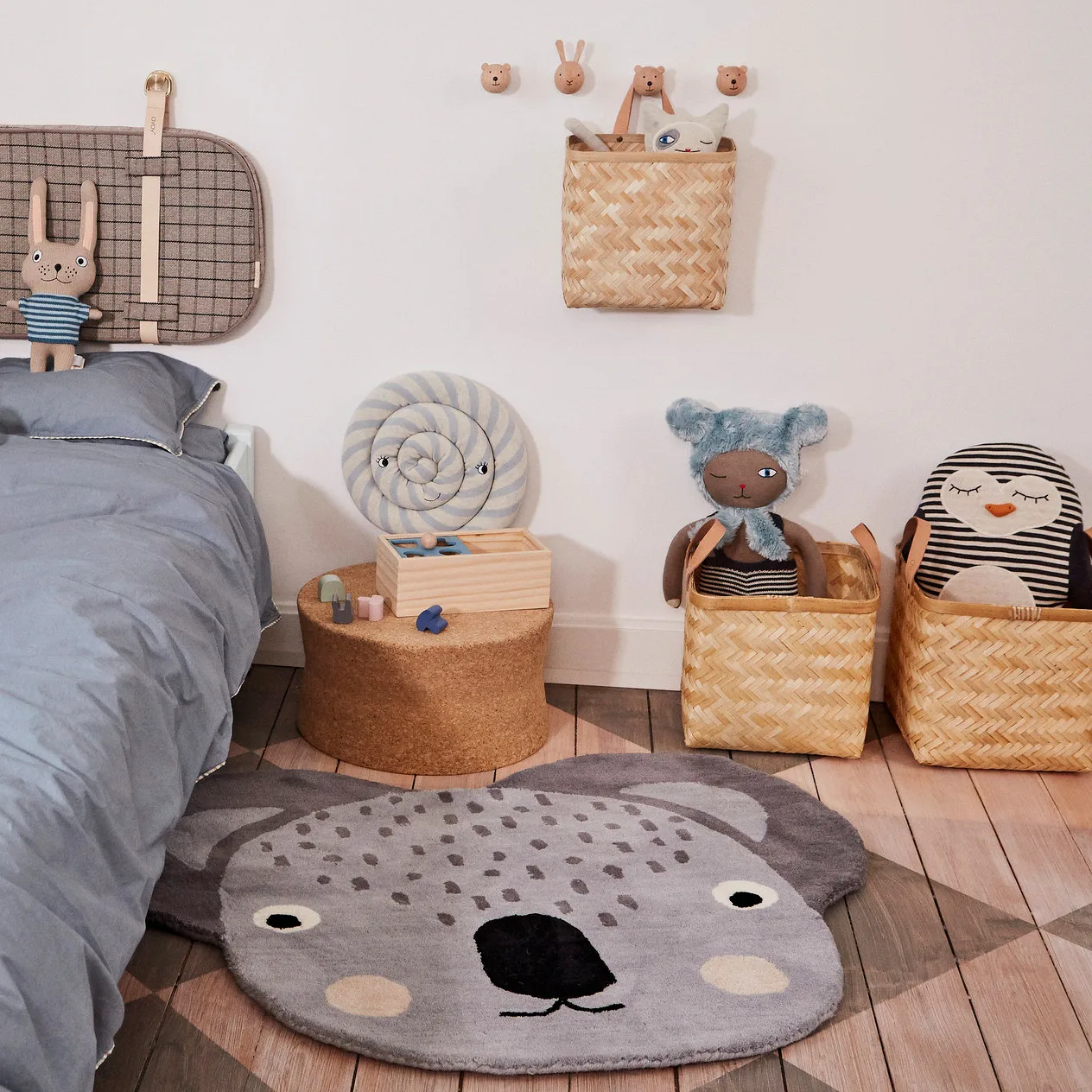 Sporta korg 26x28 cm, Natur OYOY