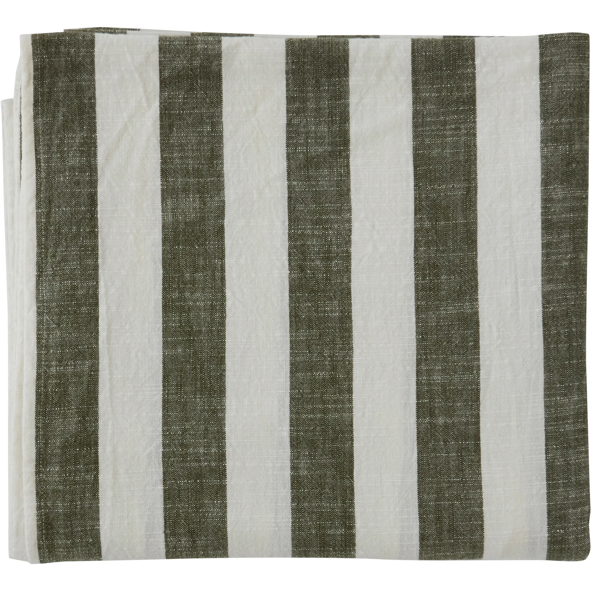 Striped bordsduk 140x200 cm, Olive OYOY