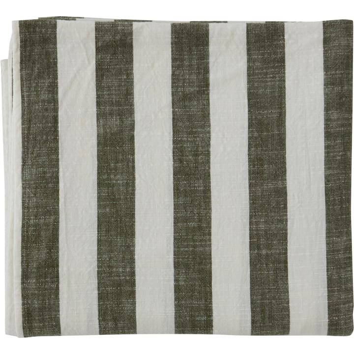 Striped bordsduk 140x200 cm - Olive - OYOY