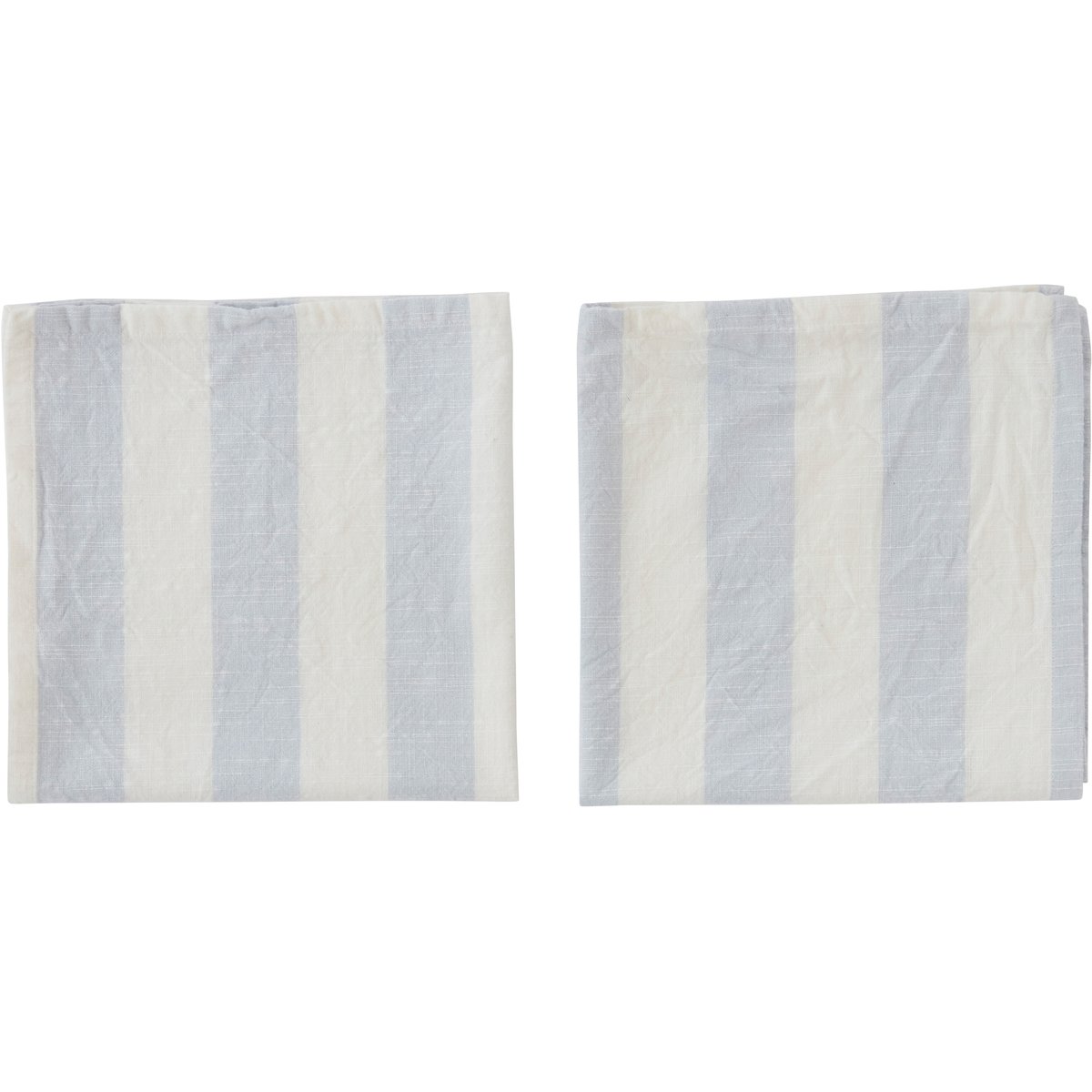 OYOY Striped servett 45x45 cm 2-pack Ice Blue