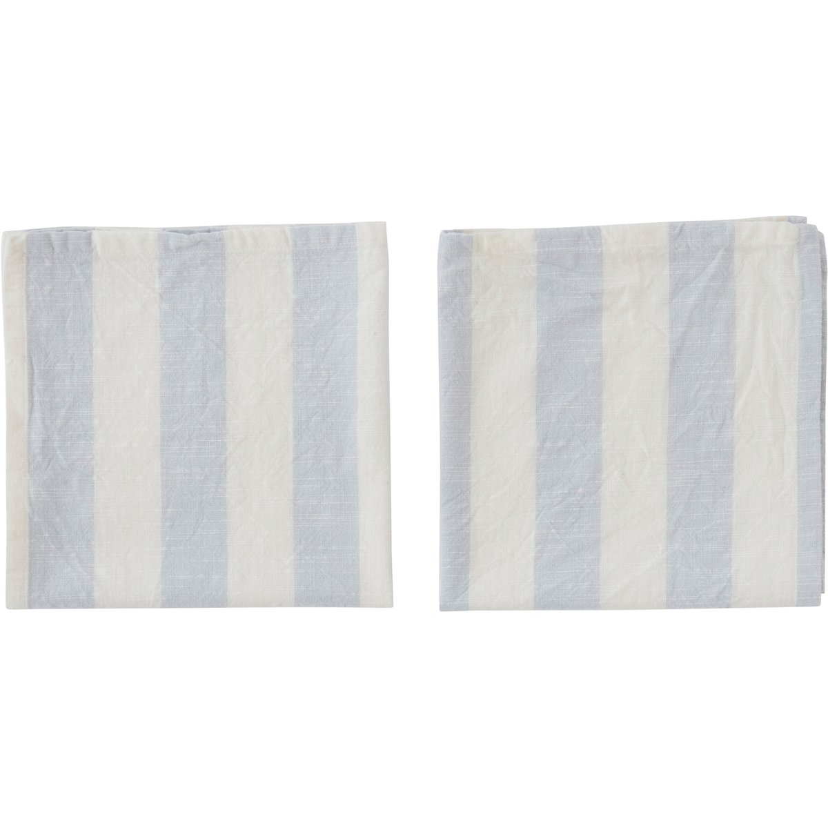 OYOY Striped servett 45x45 cm 2-pack Ice Blue | Skandinavisk Design | Tygservetter | Blå