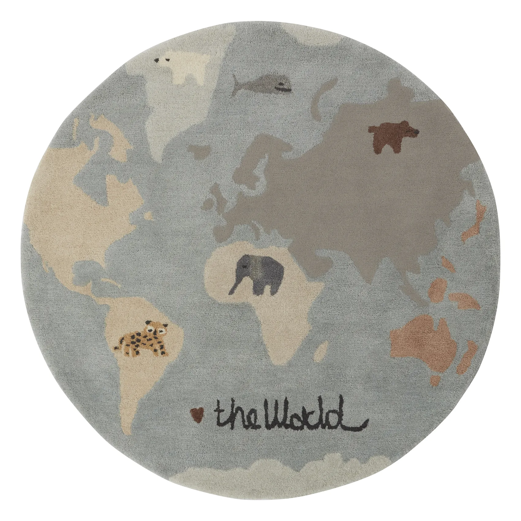 The world barnmatta Ø120 cm, Multi OYOY