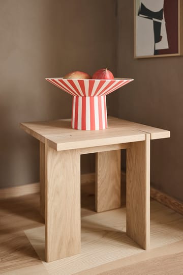 Toppu centerpiece hög 17xØ30 cm - Red-peach - OYOY