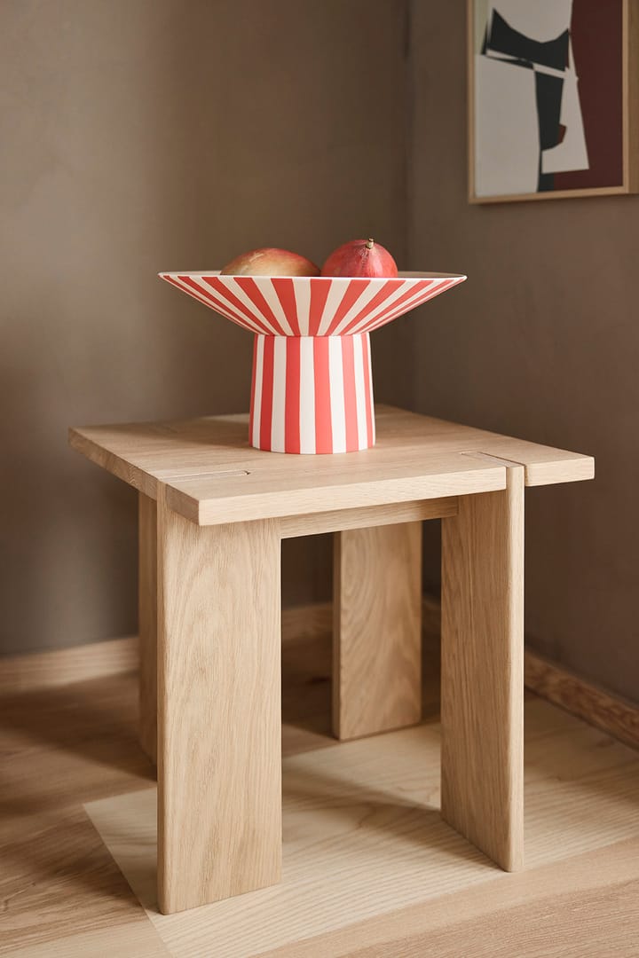 Toppu centerpiece hög 17xØ30 cm, Red-peach OYOY
