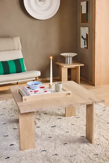 Toppu centerpiece hög Ø30x17 cm - White-black - OYOY