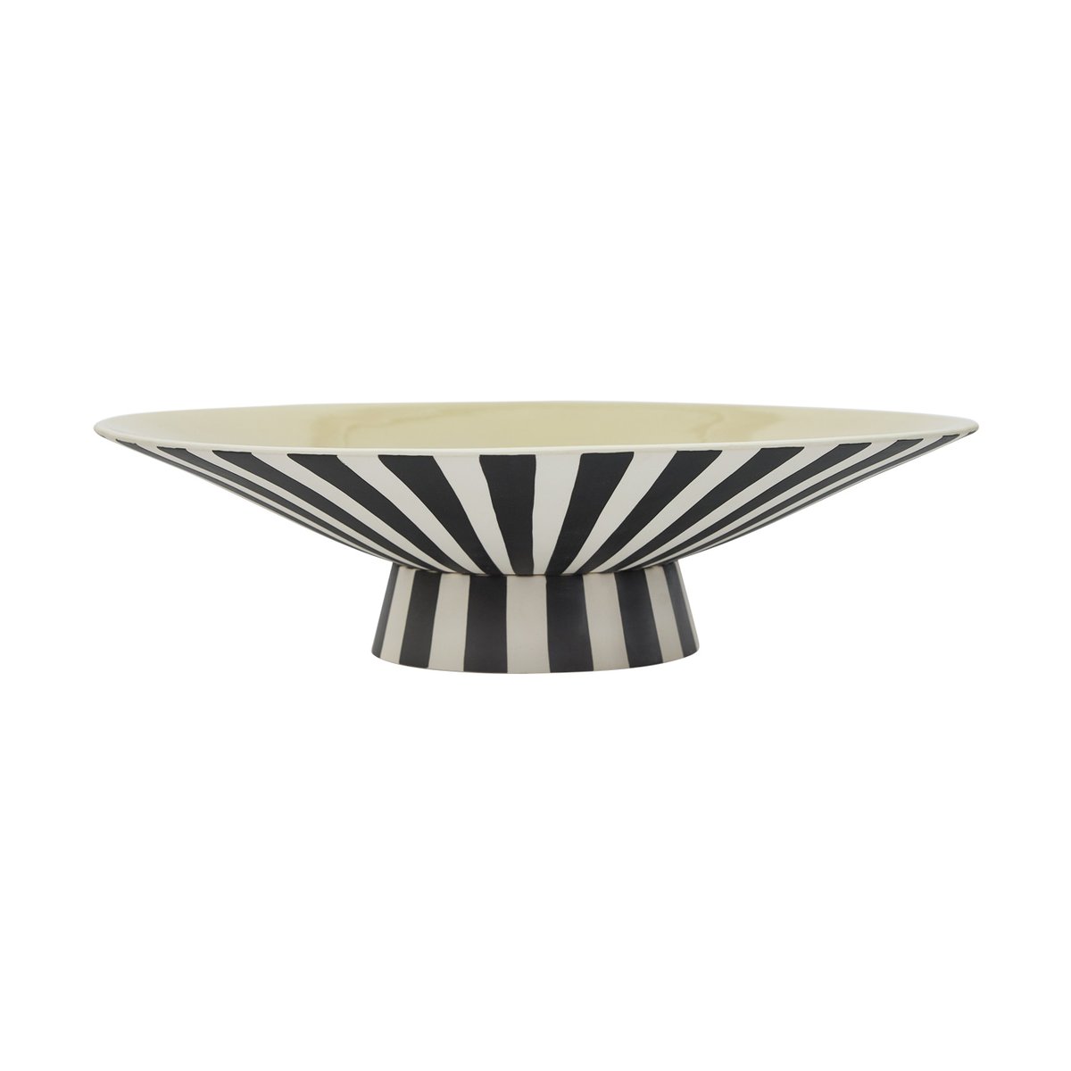 OYOY Toppu centerpiece låg 10,5x39 cm Vanilla-black-white