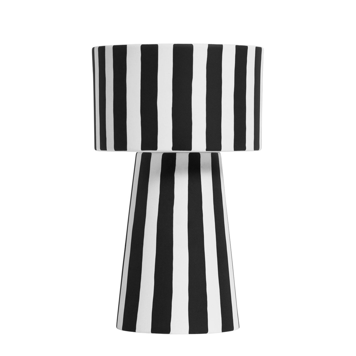 OYOY Toppu kruka 15 cm svart-vit | Skandinavisk Design | Krukor | Svart